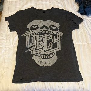 Obey Skull logo T-shirt gray large size